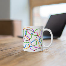 Load image into Gallery viewer, π Railroad Junction - Gamer Mug π    Anyone who loves railroad games like, "Ticket to Ride" and "Railroad Tycoon," will appreciate this delightful railway themed gamer mug.