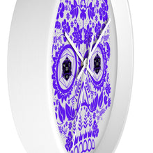 Load image into Gallery viewer, 20 Sided Eyes - Purple Sugar Skull - Game Room Wall Clock