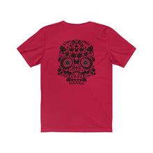Load image into Gallery viewer, 20 Sided Eyes - Sugar Skull - Front & Back Design - Unisex T-shirt