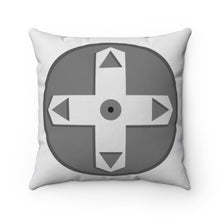 Load image into Gallery viewer, Hey gamers! Check out this video game controller designed Game Room Pillow highlighting the essential D-Pad.