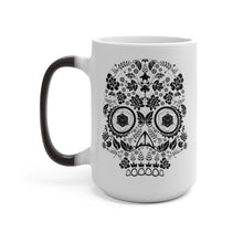 Load image into Gallery viewer, 20 Sided Eyes - Sugar Skull - Magic Color Changing Mug