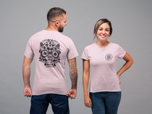 Load image into Gallery viewer, 20 Sided Eyes - Sugar Skull - Front & Back Design - Unisex T-shirt