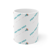 Load image into Gallery viewer, Pew Pew Pew - Ships Firing Missiles- Gamer Mug