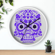 Load image into Gallery viewer, 20 Sided Eyes - Purple Sugar Skull - Game Room Wall Clock