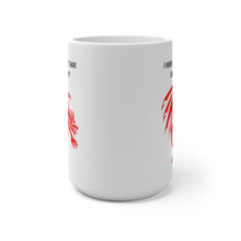 Load image into Gallery viewer, RPG (Roll Playing Game) humor.  Yeah, I knew we shouldn't have split the party.  Funny design with a large, scary red dragon.  Bring a sense of magic and wonder to your breakfast table with this new age mug!