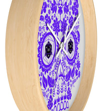 Load image into Gallery viewer, 20 Sided Eyes - Purple Sugar Skull - Game Room Wall Clock