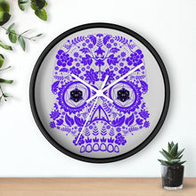Load image into Gallery viewer, 20 Sided Eyes - Purple Sugar Skull - Game Room Wall Clock