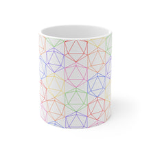 Load image into Gallery viewer, Dice Spectrum - 20 sided Dice - Mug
