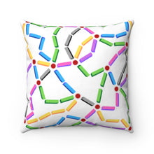 Load image into Gallery viewer, 🚂 Railroad Junction - Game Room Pillow 🚂 Anyone who loves railroad games like, "Ticket to Ride" and "Railroad Tycoon," will appreciate this delightful railway themed Game Room Pillow. Description: Game room accents shouldn't be underrated. These beautiful indoor pillows come in two sizes.
