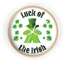 Load image into Gallery viewer, Luck of the Irish Meeple - Game Room Wall Clock