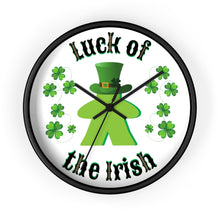 Load image into Gallery viewer, Luck of the Irish Meeple - Game Room Wall Clock