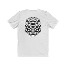 Load image into Gallery viewer, 20 Sided Eyes - Sugar Skull - Front & Back Design - Unisex T-shirt