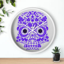 Load image into Gallery viewer, 20 Sided Eyes - Purple Sugar Skull - Game Room Wall Clock