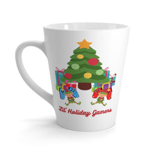 Load image into Gallery viewer, Lil' Holiday Gamers - Sleepy Elves on Controllers - Latte Mug