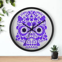 Load image into Gallery viewer, 20 Sided Eyes - Purple Sugar Skull - Game Room Wall Clock