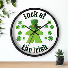 Load image into Gallery viewer, Luck of the Irish Meeple - Game Room Wall Clock