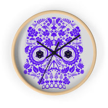 Load image into Gallery viewer, 20 Sided Eyes - Purple Sugar Skull - Game Room Wall Clock