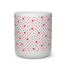 Load image into Gallery viewer, Valentine's Day Gift Mini Meeple Love heart shaped handle ceramic coffee mug
