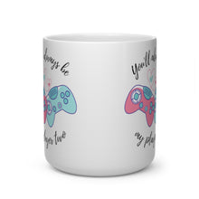 Load image into Gallery viewer, ❤️ You’ll Always Be My Player Two! ❤️ Give your gamer sweetheart this darling mug with a custom designed Heart Shape Handle. Get the grip of love with our heart shaped mug! Gift Mug for Gamers