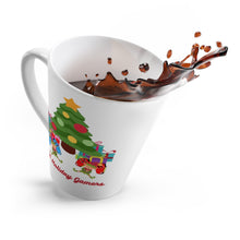Load image into Gallery viewer, Lil' Holiday Gamers - Sleepy Elves on Controllers - Latte Mug
