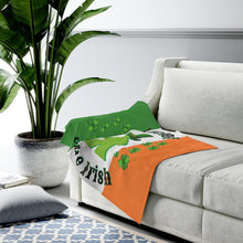 Load image into Gallery viewer, Luck of the Irish Meeple - Velveteen Plush Blanket