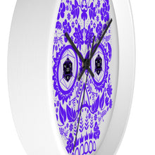 Load image into Gallery viewer, 20 Sided Eyes - Purple Sugar Skull - Game Room Wall Clock