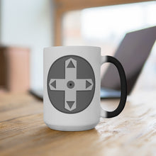 Load image into Gallery viewer, Hey gamers!  Check out this sweet video game controller design highlighting the essential D-Pad.   Instantly identifies you as a gamer.  Bring a sense of magic and wonder to your breakfast table with this new age mug!