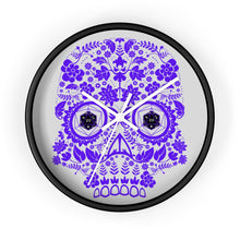 Load image into Gallery viewer, 20 Sided Eyes - Purple Sugar Skull - Game Room Wall Clock