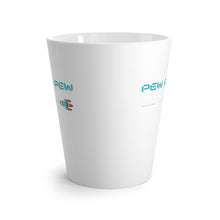 Load image into Gallery viewer, Pew Pew Pew - Zooming Ship Firing Missiles - Latte Mug