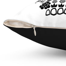 Load image into Gallery viewer, π 20 Sided Eyes Sugar Skull π Cool gaming designed Game Room Pillow with black Sugar Skull that has 20 sided dice for eyes. Description: Game room accents shouldn't be underrated. These beautiful indoor pillows come in two sizes. by Red Fox Brand