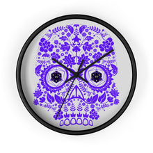 Load image into Gallery viewer, 20 Sided Eyes - Purple Sugar Skull - Game Room Wall Clock