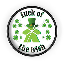 Load image into Gallery viewer, Luck of the Irish Meeple - Game Room Wall Clock