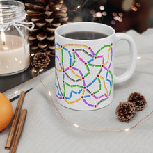 Load image into Gallery viewer, π Railroad Junction - Gamer Mug π    Anyone who loves railroad games like, "Ticket to Ride" and "Railroad Tycoon," will appreciate this delightful railway themed gamer mug.