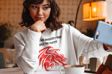 Load image into Gallery viewer, Split the party!! - RPG Gamer T-shirt | Red Fox Brand RPG (Roll Playing Game) T-shirt - tee.  Yeah, I knew we shouldn't have split the party.  Funny design with a large, scary red dragon.