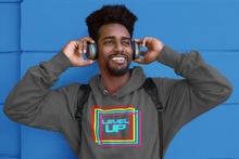 Load image into Gallery viewer, Retro designed gamer Level UP. Pastel colors and 70's styling takes ya back to the early days of video gaming. Hoodie