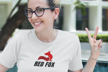 Load image into Gallery viewer, Red Fox couldn't keep his cool logo all to himself.  This updated unisex essential fits like one of your well-loved favorite tees.