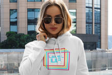 Load image into Gallery viewer, Retro designed gamer Level UP. Pastel colors and 70's styling takes ya back to the early days of video gaming. Hoodie