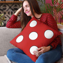 Load image into Gallery viewer, Big Red Dice Game Room Pillow - Home and Gamer Decor by Red Fox Brand