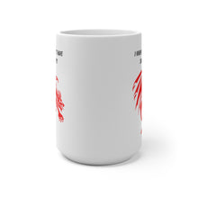 Load image into Gallery viewer, RPG (Roll Playing Game) humor.  Yeah, I knew we shouldn&#39;t have split the party.  Funny design with a large, scary red dragon.  Bring a sense of magic and wonder to your breakfast table with this new age mug!
