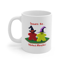 Load image into Gallery viewer, 😈 Wicked Meeples 😈 Oh, those Wicked Meeples!  Sip your coffee, tea, or cocoa from this funny meeple mug by Red Fox Brand
