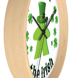 Luck of the Irish Meeple - Game Room Wall Clock