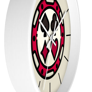 Poker Chip - Game Room Wall Clock