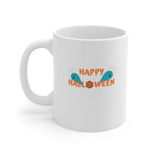 Load image into Gallery viewer, Happy Halloween with Spooky Ghosts - RPG 20 sided dice Mug
