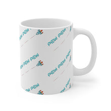 Load image into Gallery viewer, Pew Pew Pew - Ships Firing Missiles- Gamer Mug
