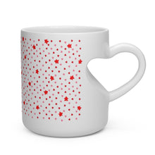 Load image into Gallery viewer, Valentine&#39;s Day Gift Mini Meeple Love heart shaped handle ceramic coffee mug
