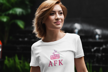 Load image into Gallery viewer, AFK (Away From Keyboard) gaming inspired T-shirt.  It&#39;s no only &#39;ok&#39; to step away from your keyboard or controller ever so often, it&#39;s good for you.  ;)   This updated unisex essential fits like one of your well-loved favorite tees.
