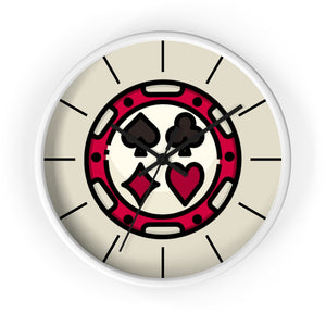 Poker Chip - Game Room Wall Clock