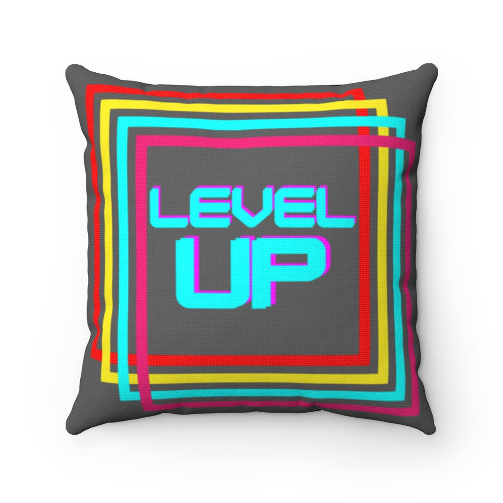 Retro Level UP - Game Room Pillow
