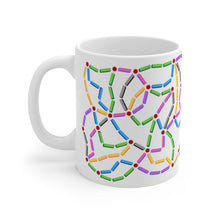 Load image into Gallery viewer, 🚂 Railroad Junction - Gamer Mug 🚂    Anyone who loves railroad games like, &quot;Ticket to Ride&quot; and &quot;Railroad Tycoon,&quot; will appreciate this delightful railway themed gamer mug.
