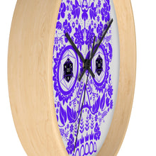 Load image into Gallery viewer, 20 Sided Eyes - Purple Sugar Skull - Game Room Wall Clock
